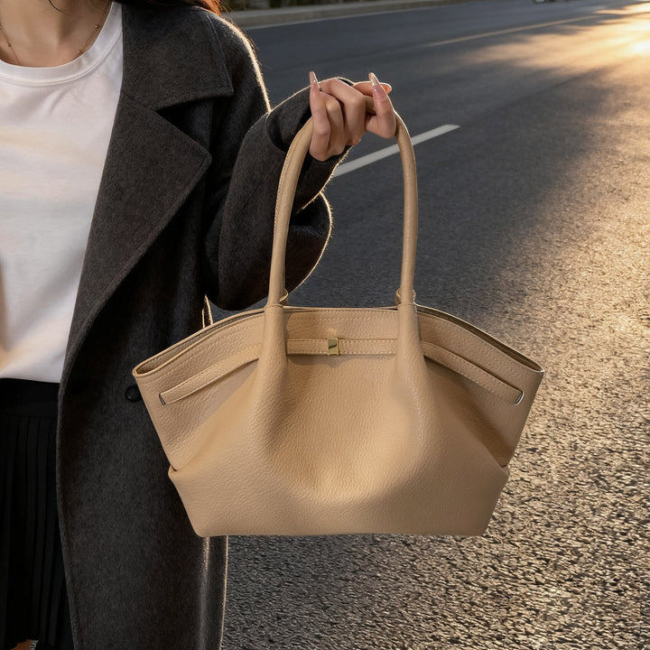 Damen Beuteltasche aus hochwertigem, strukturiertem Leder mit elegantem Design Nord Taschen