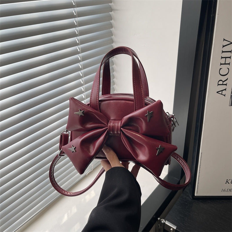 Damen Designer Handtasche mit verspieltem Schleifenakzent Nord Taschen