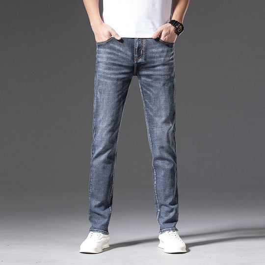 Herren Slim‑Straight Stretchjeans mit leichter Used‑Optik Nord Taschen