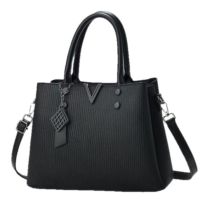 Damen hochwertige Handtasche mit strukturiertem Obermaterial Nord Taschen