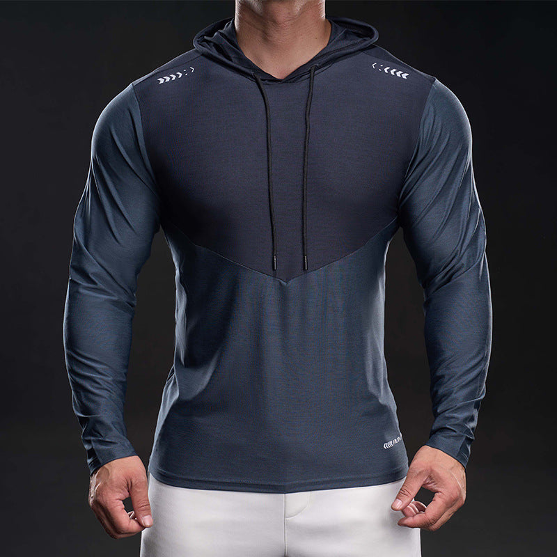 Herren Slim-Fit Trainings-Hoodie mit atmungsaktivem Stretchmaterial Nord Taschen