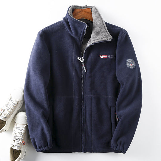 Herren Fleece Jacke Nord Taschen