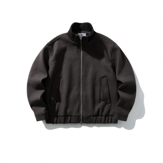 Unisex Boxy-Wollmix-Blouson mit Stehkragen und Elastiksaum Nord Taschen