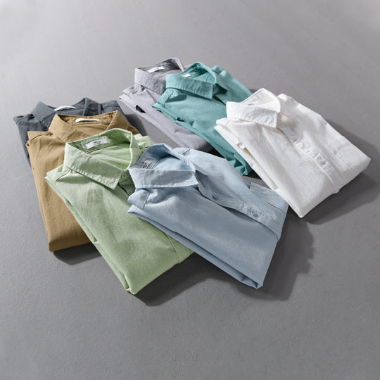 Herren Hemdjacken-Overshirt aus softem Baumwoll-Twill mit Relaxed-Fit und aufgesetzter Brusttasche Nord Taschen