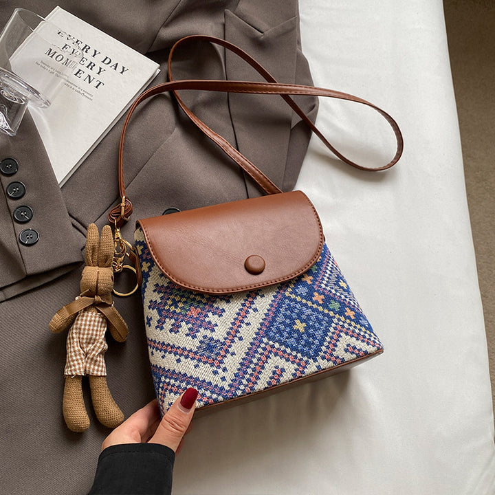 Damen Umhängetasche mit kunstvollem gewebtem Design Nord Taschen