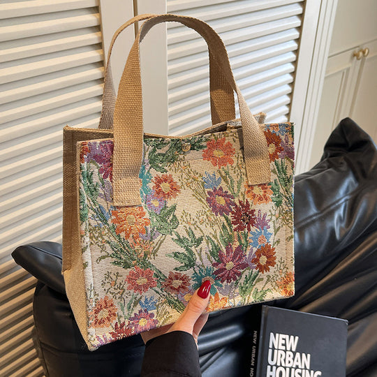 Damen Einkaufstasche mit floralem Design und robusten Tragegriffen Nord Taschen