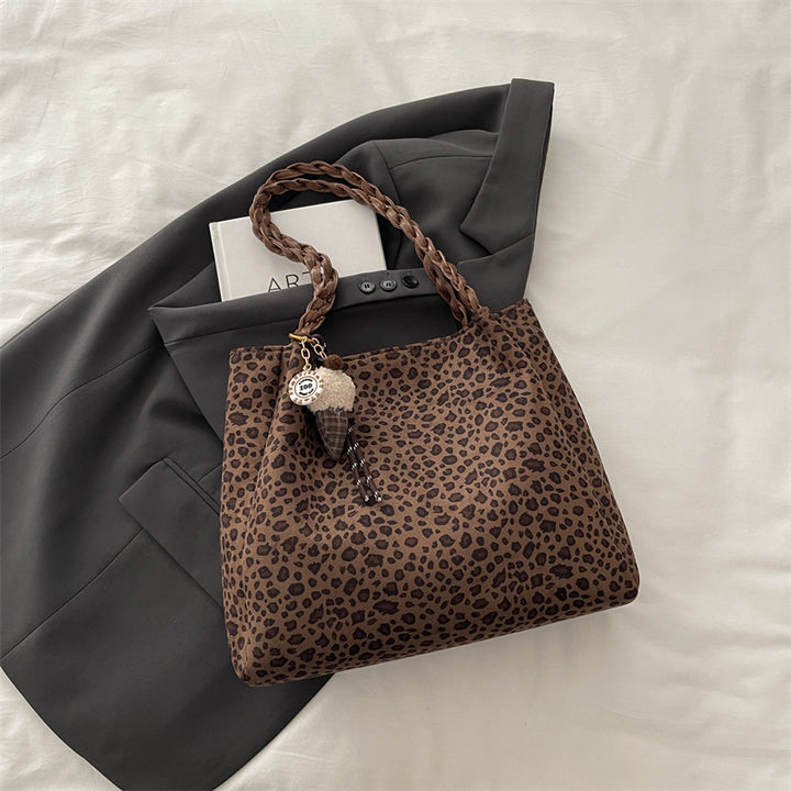 Damen modische Beuteltasche mit geflochtenen Tragegriffen Nord Taschen