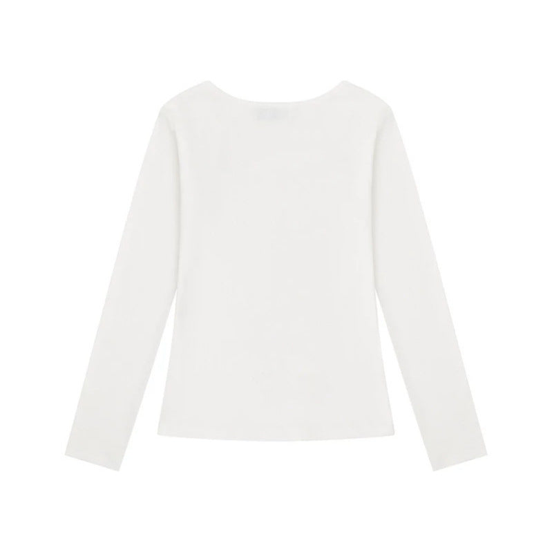 Damen Langarmshirt mit Rundhalsausschnitt, Strass-Print und Engelsmotiv Nord Taschen