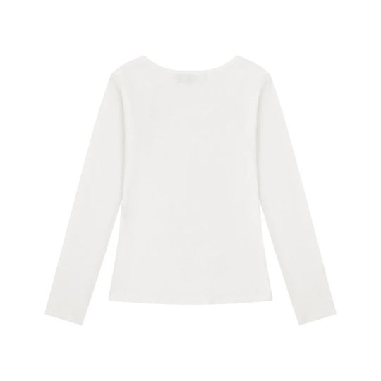 Damen Langarmshirt mit Rundhalsausschnitt, Strass-Print und Engelsmotiv Nord Taschen