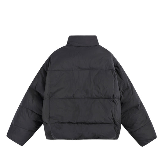 Damen Oversize Steppjacke mit hohem Plüschkragen und Windschutzleiste Nord Taschen