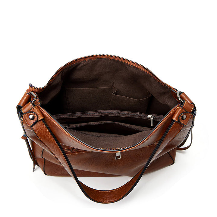 Damen Hobo-Tasche mit elegantem Faltendesign und praktischen Fächern Nord Taschen