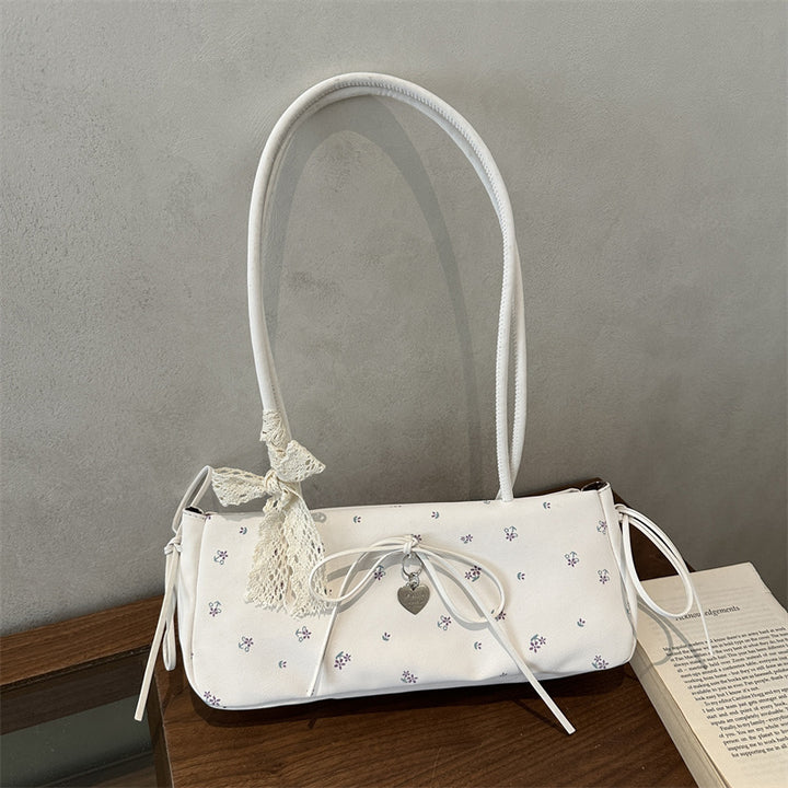 Damen modische Handtasche mit handgefertigten Blütenapplikationen Nord Taschen