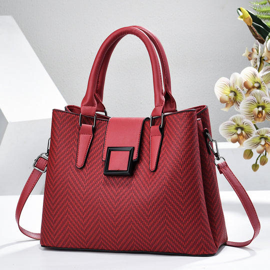 Damen elegante Umhängetasche mit strukturiertem Design und abnehmbaren Schulterriemen Nord Taschen