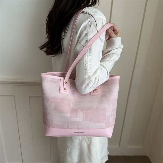 Damen elegante Shopper-Tasche mit strukturiertem Gewebe und robusten Trageriemen Nord Taschen