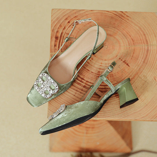 Damen Slingback-Pumps mit funkelndem Schmuck Nord Taschen