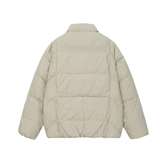 Unisex Oversized gesteppte Winterjacke mit hohem Stehkragen und verdecktem Reißverschluss Nord Taschen