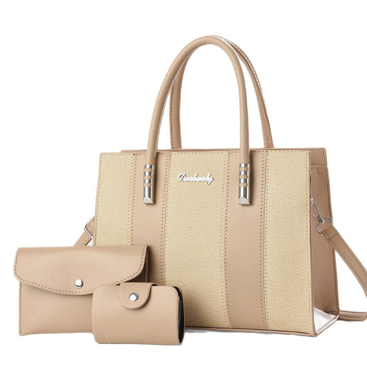 Damen elegante Handtasche mit abnehmbaren Kosmetiktäschchen Nord Taschen
