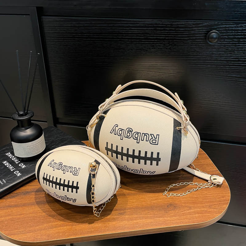 Damen kreative Handtasche im Rugby-Design Nord Taschen