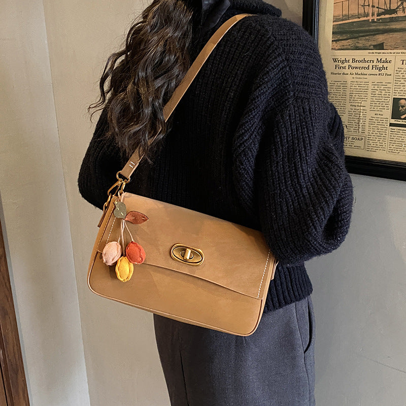 Damen elegante Umhängetasche mit abnehmbaren Anhängern Nord Taschen