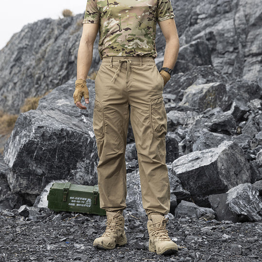 Herren Leichte Trekking‑Cargohose im Joggercut mit elastischem Knöchelabschluss und multifunktionalen Seitenklapptaschen Nord Taschen