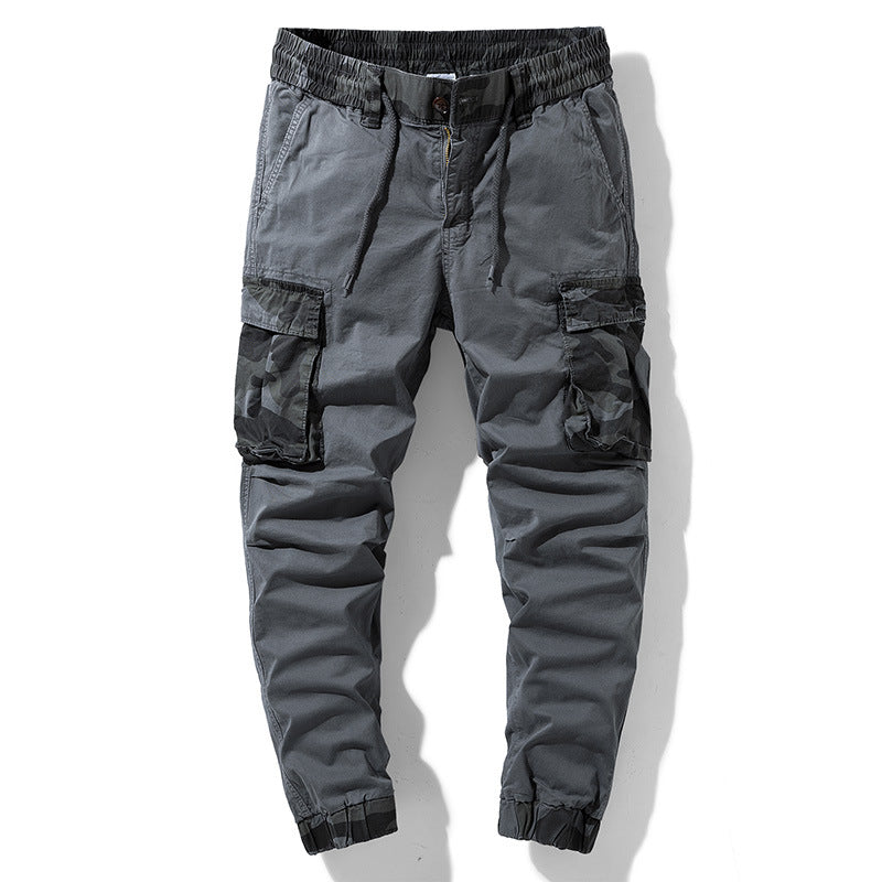 Herren Outdoor‑Cargohose im Joggerstil mit Camouflage‑Kontrast, ergonomischen Knieabnähern und elastischem Komfortbund Nord Taschen