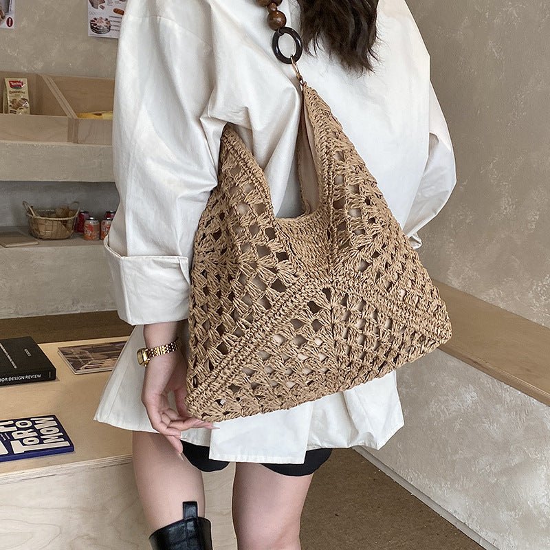 Damen handgefertigte Basttasche mit innovativem Design Nord Taschen