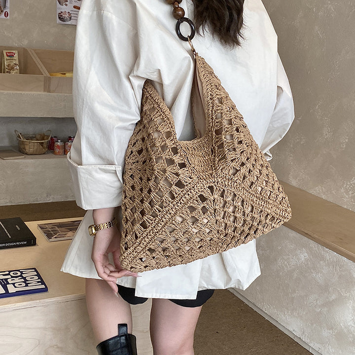 Damen handgefertigte Basttasche mit innovativem Design Nord Taschen