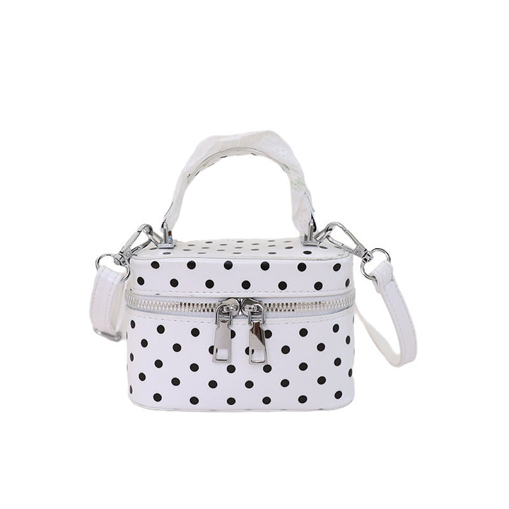 Damen Polka Dot Handtasche mit abnehmbaren Schulterriemen Nord Taschen