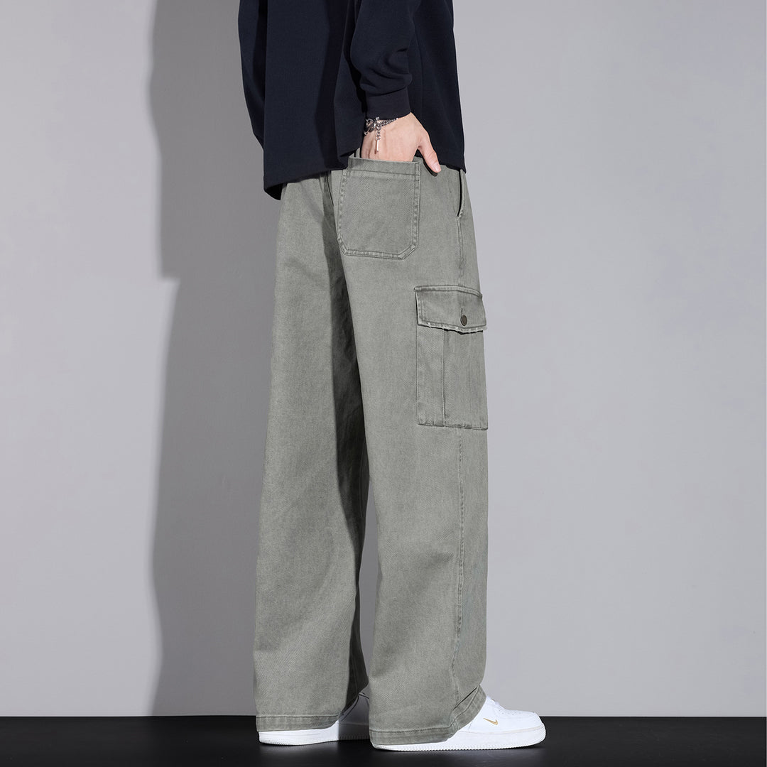 Herren Cargo-Hose im weiten Relaxed-Fit mit Tunnelzugbund und Mehrfachtaschen Nord Taschen