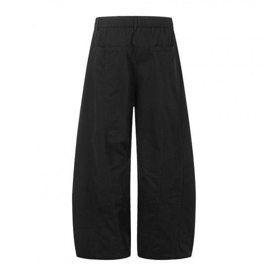 Damen weite Culotte-Hose im Cropped-Look mit elastischem Bund Nord Taschen