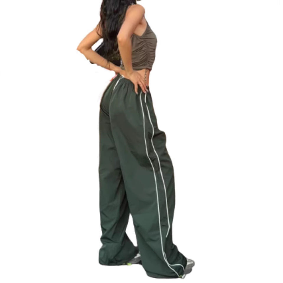 Damen Sportliche High-Waist Freizehhosen