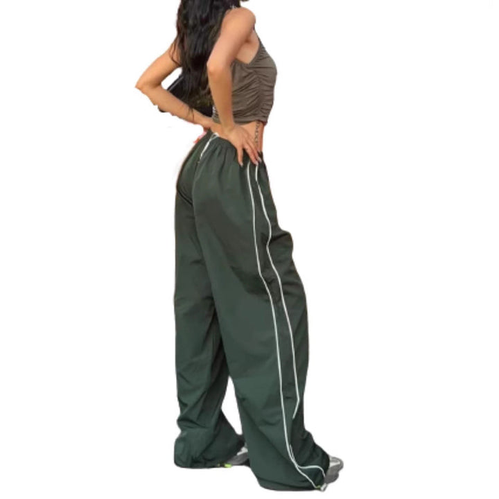 Damen Sportliche High-Waist Freizehhosen