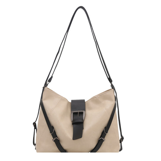 Damen Hobo-Tasche aus hochwertigem Kunstleder mit elegantem Schnallenverschluss Nord Taschen