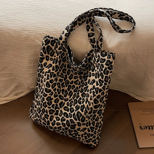 Damen Jutetasche mit auffälligem Zebra-Muster Nord Taschen