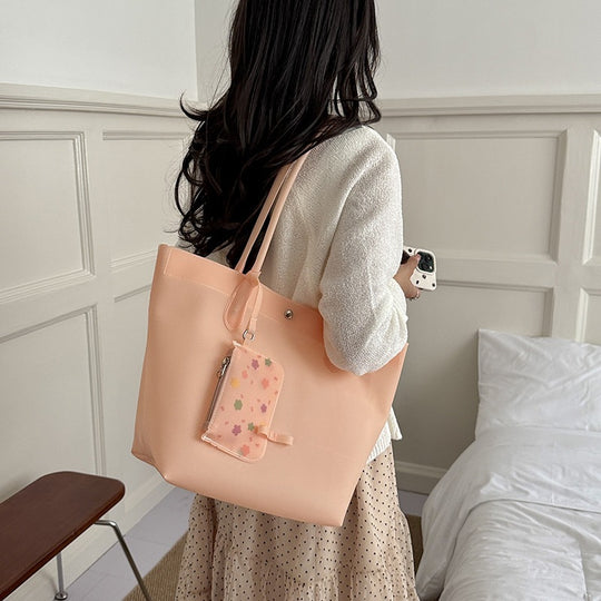 Damen elegante Tragetasche mit praktischem Mini-Portemonnaie Nord Taschen