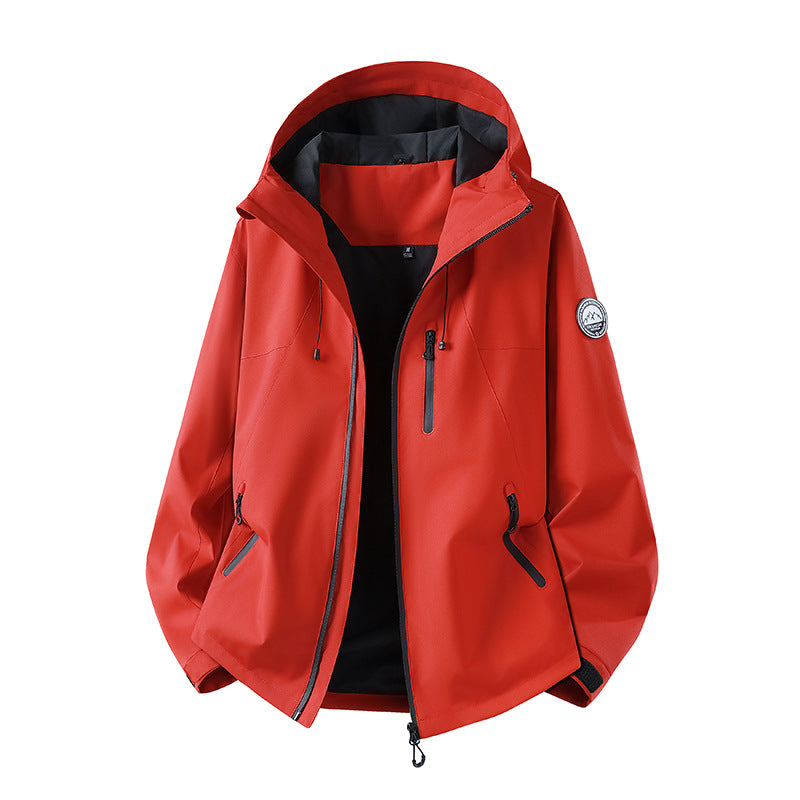 Herren Wasserdichte Softshell-Jacke mit Kapuze und atmungsaktiver Membran Nord Taschen