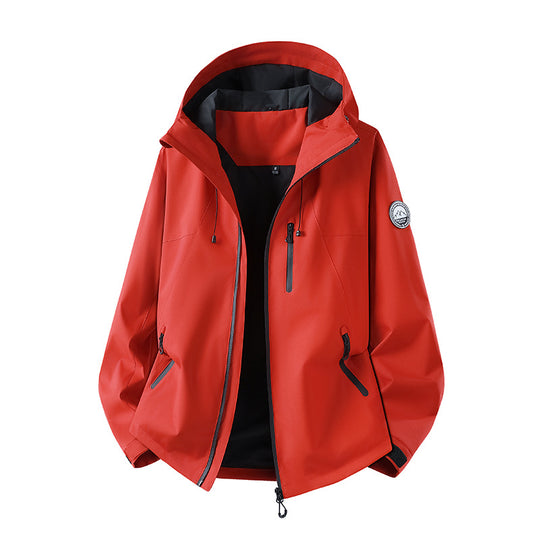 Herren Wasserdichte Softshell-Jacke mit Kapuze und atmungsaktiver Membran Nord Taschen