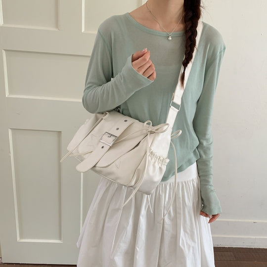 Damen Hobo-Tasche mit geflochtenem Detail und modischem Kordelzug Nord Taschen