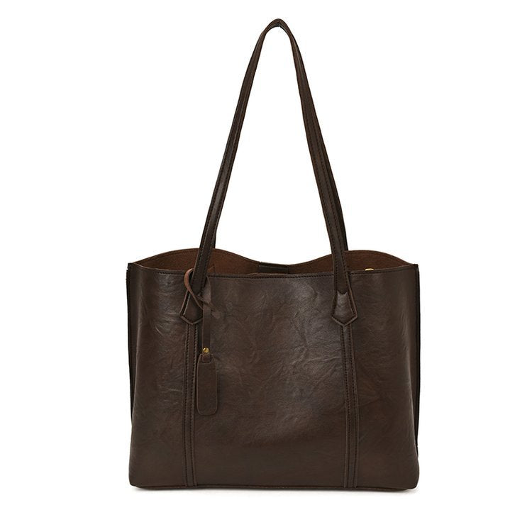 Damen geräumige Handtasche aus hochwertigem Echtleder Nord Taschen
