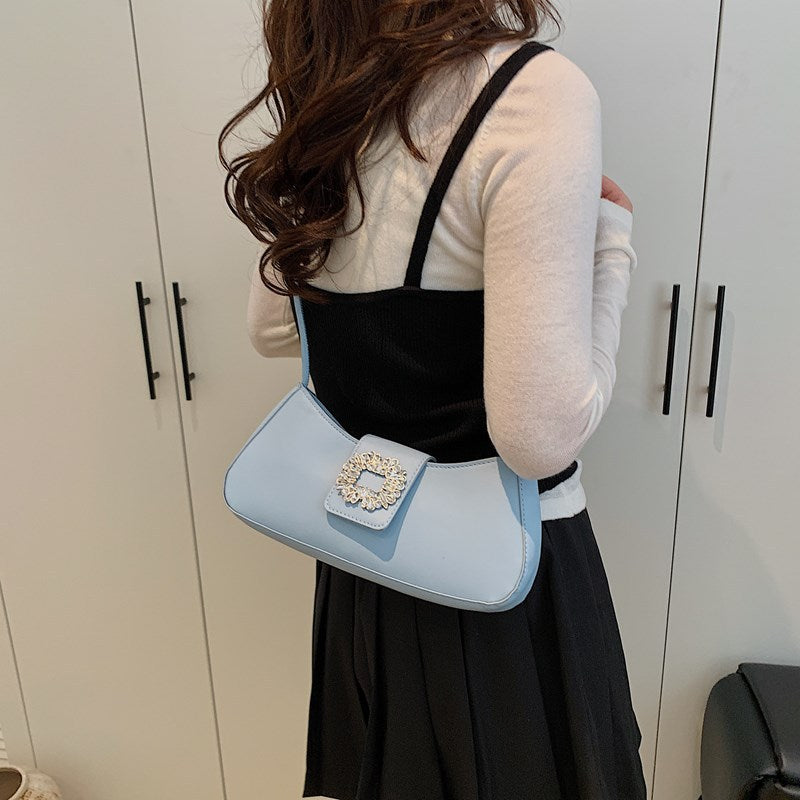 Damen modische Schultertasche mit funkelndem Clipverschluss Nord Taschen