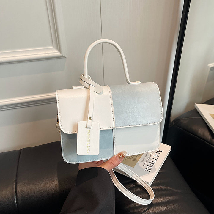 Damen Handtasche mit modernem Blockdesign und elegantem Verschluss Nord Taschen