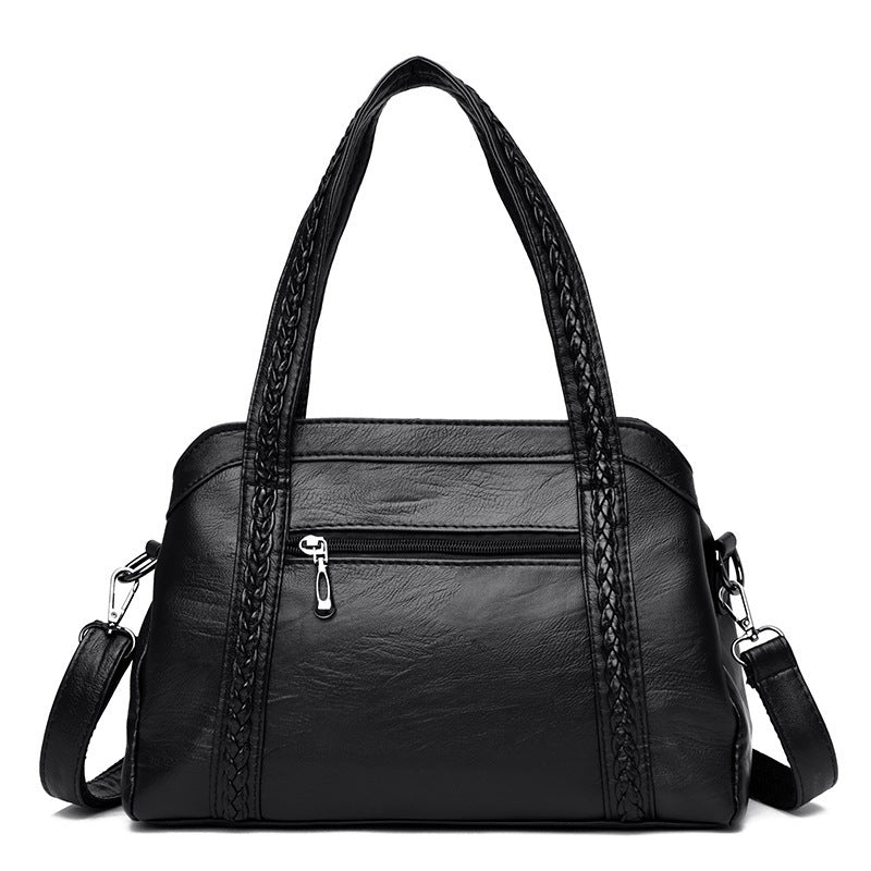 Damen stilvolle Handtasche mit strukturiertem Obermaterial Nord Taschen