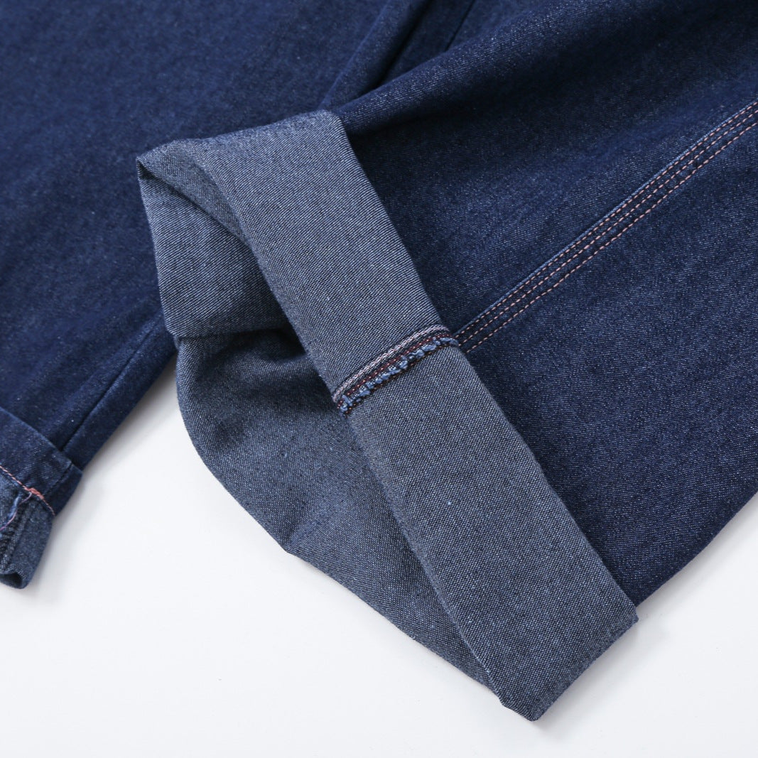 Damen High-Waist Weite Denim-Hose mit markanter Seitennaht und Retro-Silhouette Nord Taschen