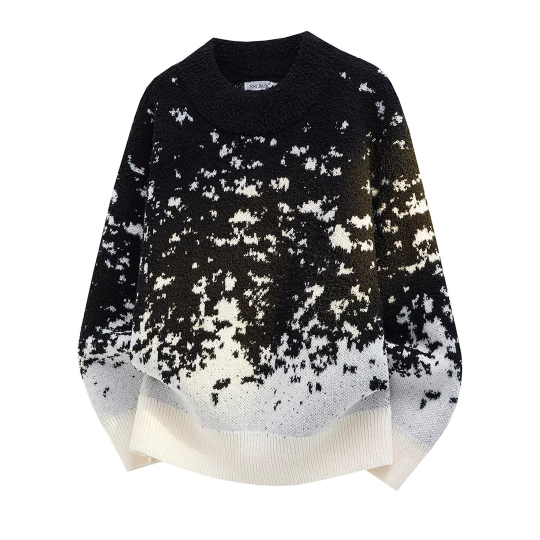 Damen Modischer Oversized Strickpullover Nord Taschen