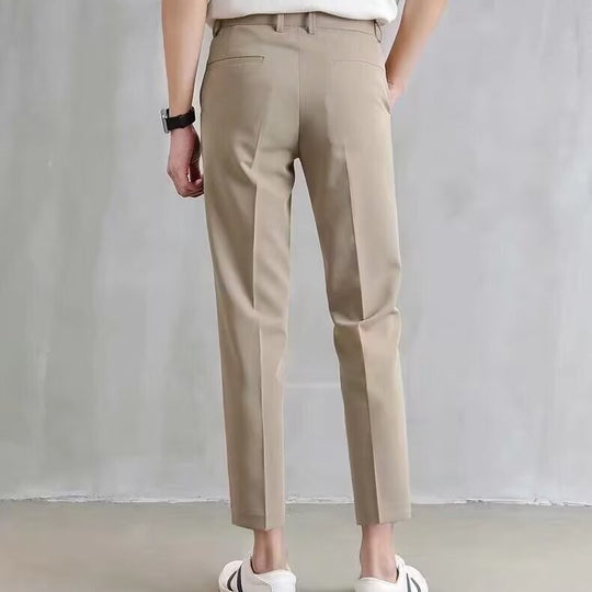 Herren Elegante Slim Fit Chino-Hose Nord Taschen