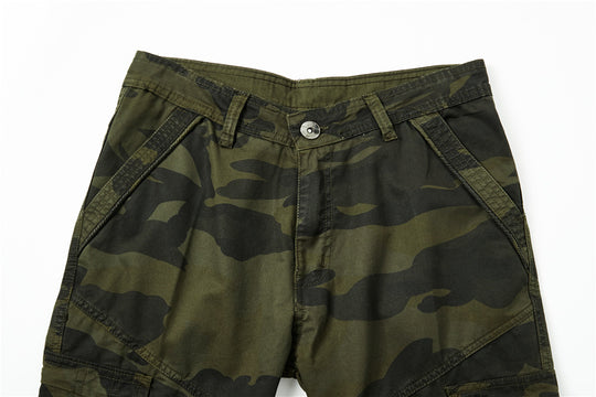Herren Cargohose im Utility-Stil mit verstärkten Knien, Mehrfachtaschen und Kordelbund Nord Taschen