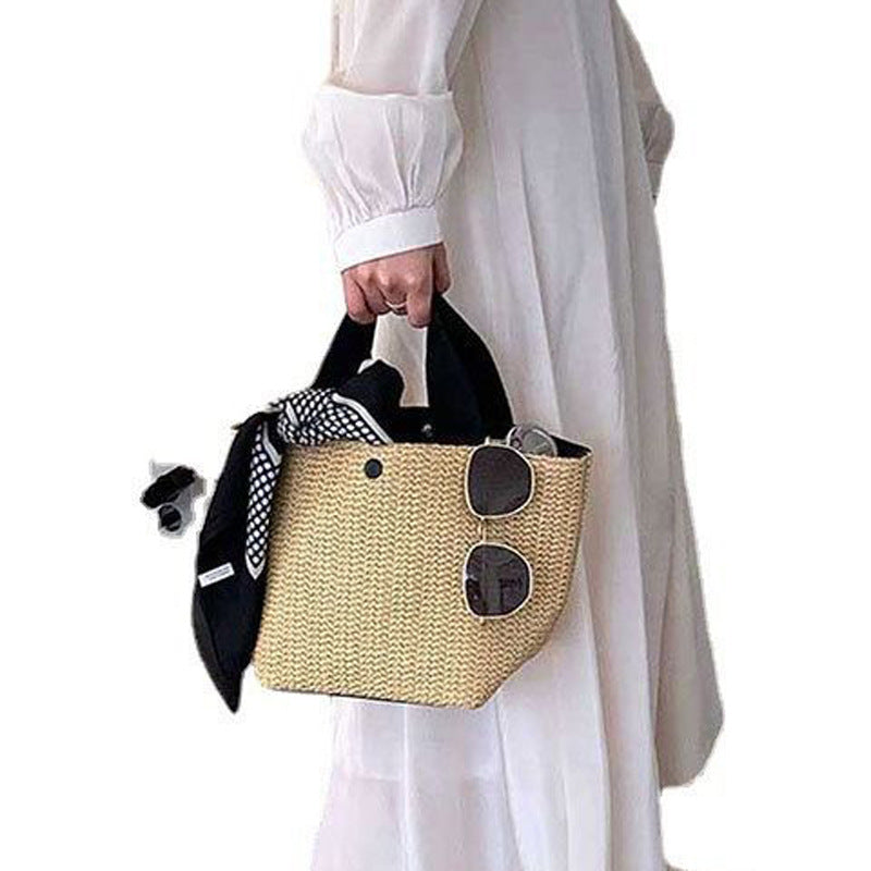 Damen Strandtasche mit geflochtenem Design und praktischen Tragegriffen Nord Taschen