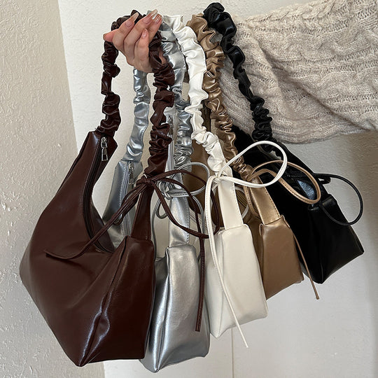 Damen Hobo-Tasche mit stilvollem geflochtenem Schultergurt und elegantem Knotenverschluss Nord Taschen