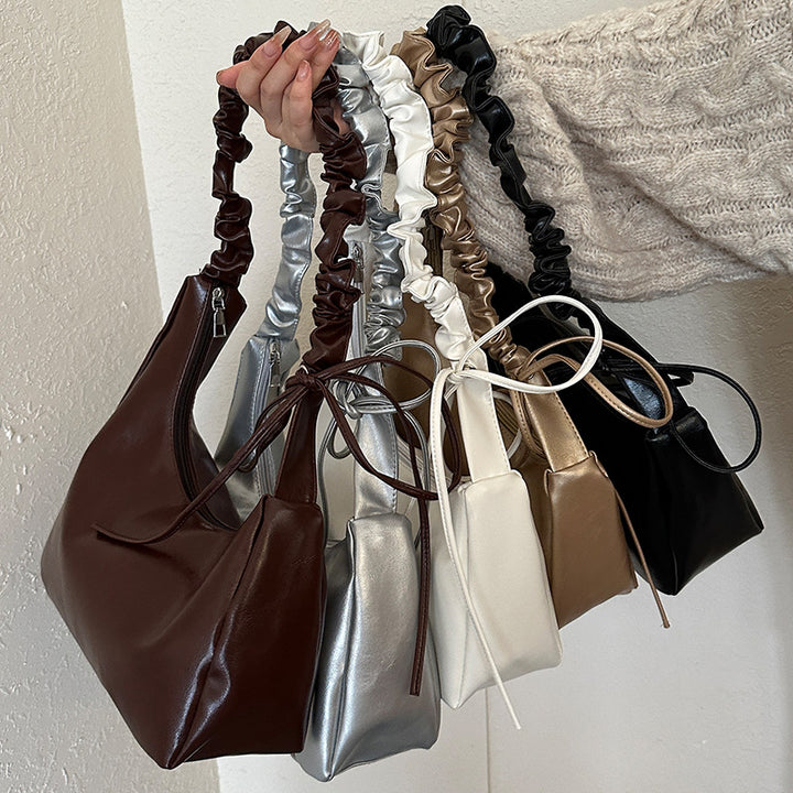 Damen Hobo-Tasche mit stilvollem geflochtenem Schultergurt und elegantem Knotenverschluss Nord Taschen