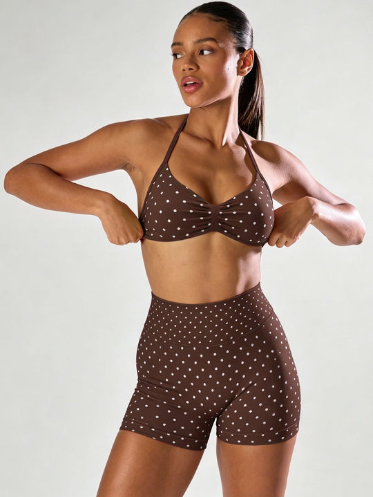 Damen Sportliches Bikini-Set mit hochelastischem Material und verstellbaren Trägern